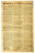 picture of newspaper  - Original front page of a Scottish newspaper - JPG 