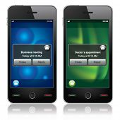 image of meeting  - Smartphone with message - JPG 