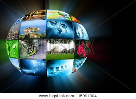 Picture or Photo of Television and internet production technology concept
