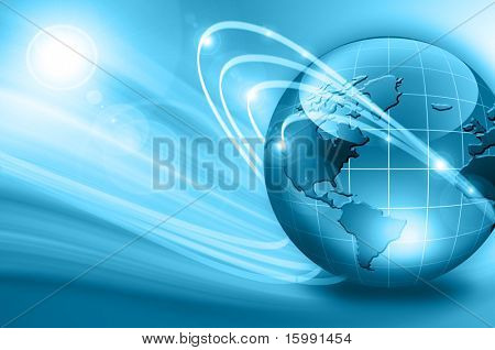 Picture or Photo of Best Internet Concept of global business from concepts series