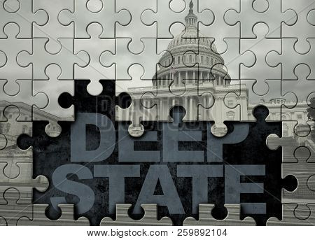 Poster: Deep State American Politics Concept