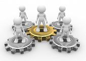 pic of leadership  - 3d people  - JPG 