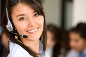 picture of customer  - beautiful business customer service woman  - JPG 