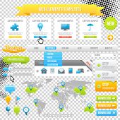 foto of map  - Web Elements Template - JPG 